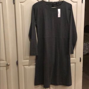 NWT J. Crew 365 Heather Grey Fit and Flare Dress